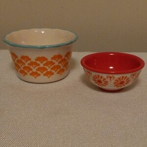 Pair of Pioneer Woman Ramekin Small Dessert Baking Dishes